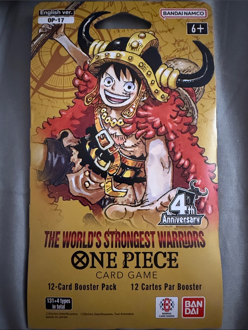 One Piece Card Game OP-17 Booster Pack – 4th Anniversary